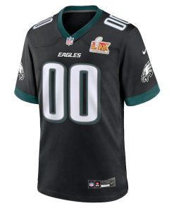 Alternative view of Philadelphia Eagles Nike Super Bowl LIX Custom Alternate Game Jersey - Black