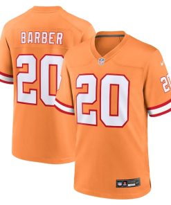 Alternative view of Ronde Barber Tampa Bay Buccaneers Nike Throwback Game Jersey - Orange/Red