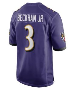 Alternative view of Odell Beckham Jr. Baltimore Ravens Nike Game Jersey - Purple