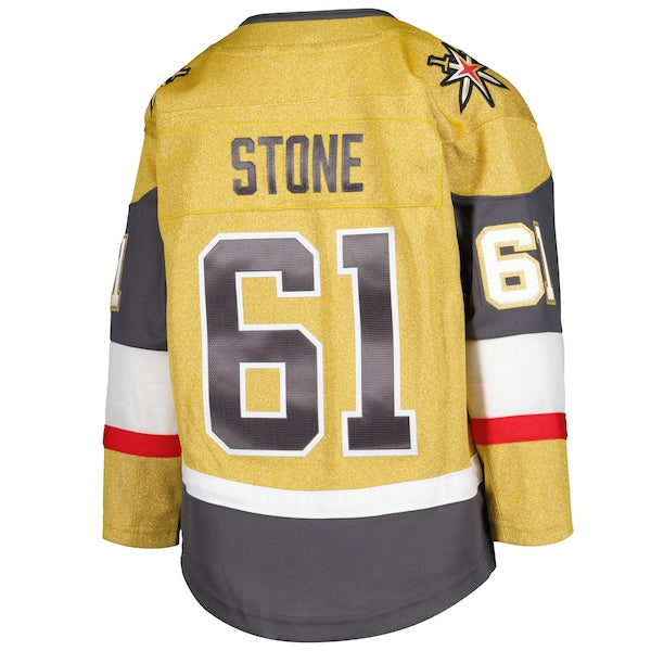 Mark Stone Vegas Golden Knights Youth Home Captain Patch Premier Player Jersey - Gold - Image 3