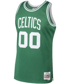 Alternative view of Robert Parish Boston Celtics 1985/86 Hardwood Classics Swingman Jersey - Kelly Green