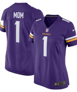 Number 1 Mom Minnesota Vikings Nike Women's Game Jersey - Purple