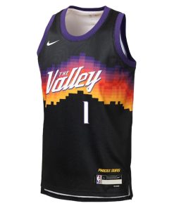 Alternative view of Devin Booker Phoenix Suns Nike Youth 2025/26 City Edition Swingman Jersey - Black