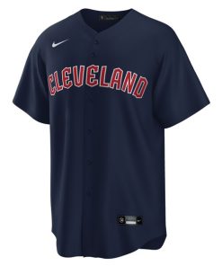 Alternative view of Steven Kwan Cleveland Guardians Nike Alternate Replica Jersey - Navy