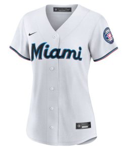 Alternative view of Ichiro Suzuki Miami Marlins Nike Women's 2025 Baseball Hall of Fame Replica Jersey - White