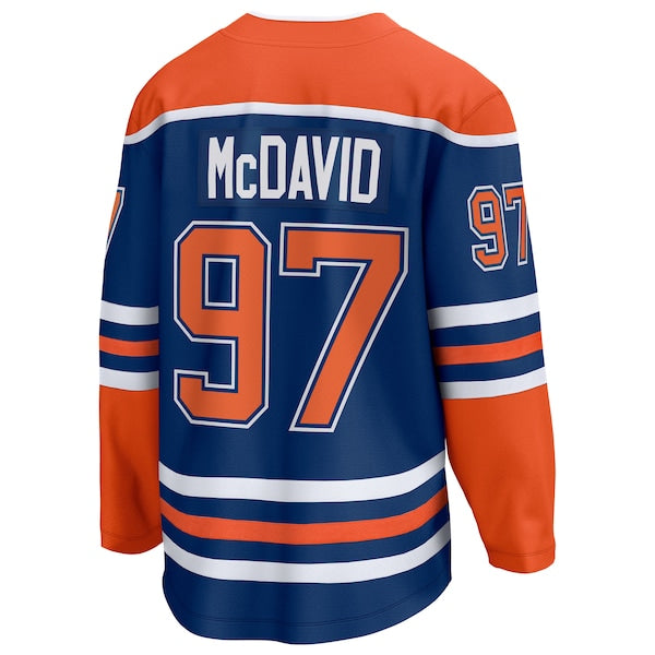 Connor McDavid Edmonton Oilers 2025 Stanley Cup Final Home Breakaway Jersey - Royal - Image 3