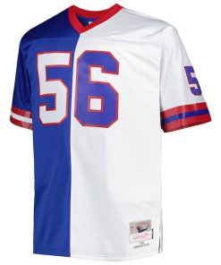 Alternative view of Lawrence Taylor New York Giants Big & Tall Split Legacy Retired Player Replica Jersey - Royal/White