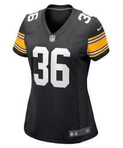 Alternative view of Jerome Bettis Pittsburgh Steelers Nike Women's Retired Player Jersey - Black