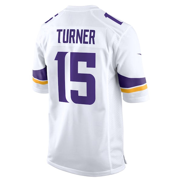 Dallas Turner Minnesota Vikings Nike Game Jersey - White/Purple - Image 5
