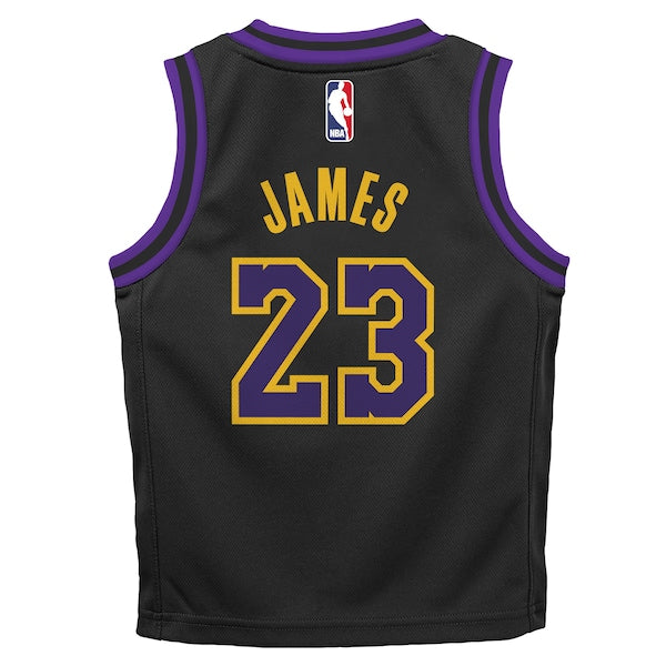 LeBron James Los Angeles Lakers Nike Infant 2025/26 City Edition Swingman Jersey - Black - Image 3