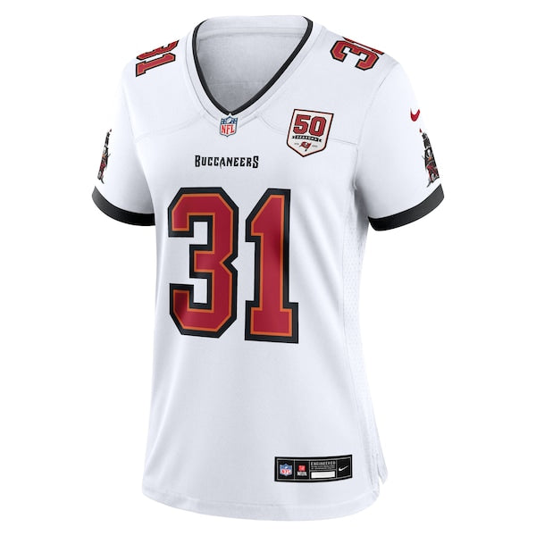 Antoine Winfield Jr. Tampa Bay Buccaneers Nike Women's 50th Season Patch Game Jersey - White - Image 2