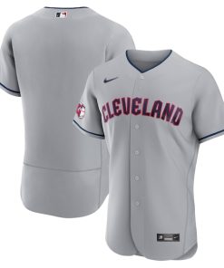 Cleveland Guardians Nike Road Authentic Team Jersey - Gray