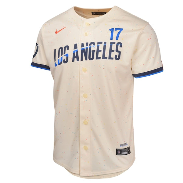 Shohei Ohtani Los Angeles Dodgers Nike Youth 2024 City Connect Limited Player Jersey - Cream - Image 2