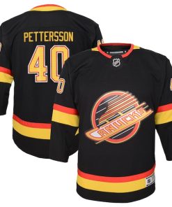 Elias Pettersson Vancouver Canucks Youth 2019/20 Flying Skate Premier Player Jersey - Black