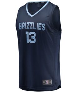 Alternative view of Jaren Jackson Jr. Memphis Grizzlies  Replica Fast Break Jersey - Navy - Icon Edition