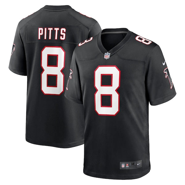 Kyle Pitts Atlanta Falcons Nike Player Game Jersey - Black/Red - Image 2
