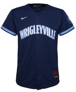 Alternative view of Chicago Cubs Nike Youth City Connect Replica Jersey - Navy