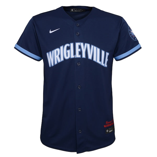 Chicago Cubs Nike Youth City Connect Replica Jersey - Navy - Image 2
