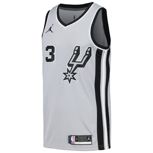 Keldon Johnson San Antonio Spurs Nike Swingman Player Jersey - Statement Edition - Silver - Image 2
