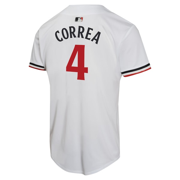 Carlos Correa Minnesota Twins Nike Youth Home Game Player Jersey - White - Image 3