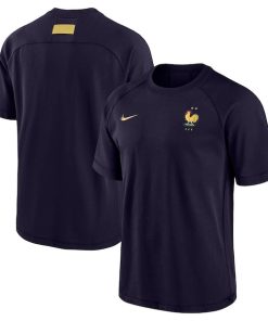 France National Team Nike 2024 Travel Top - Blue