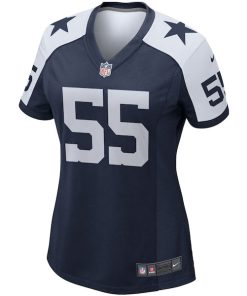 Alternative view of Leighton Vander Esch Dallas Cowboys Nike Women's Alternate Game Team Jersey - Navy