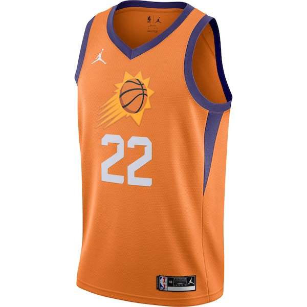 Deandre Ayton Phoenix Suns Jordan Brand 2020/21 Swingman Jersey - Statement Edition - Orange - Image 2