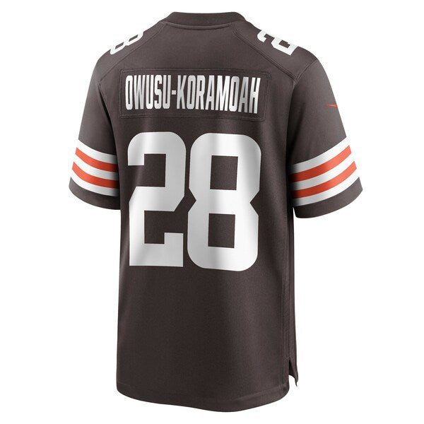 Jeremiah Owusu-Koramoah Cleveland Browns Nike Game Player Jersey - Brown - Image 3