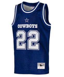 Alternative view of Emmitt Smith Dallas Cowboys  Youth Retired Player NFL Basketball Fashion Jersey - Navy
