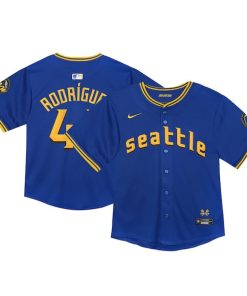 Seattle Mariners Nike Toddler City Connect Limited Player Jersey - Navy