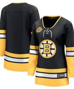 Boston Bruins  Women's 100th Anniversary Premier Breakaway Jersey - Black