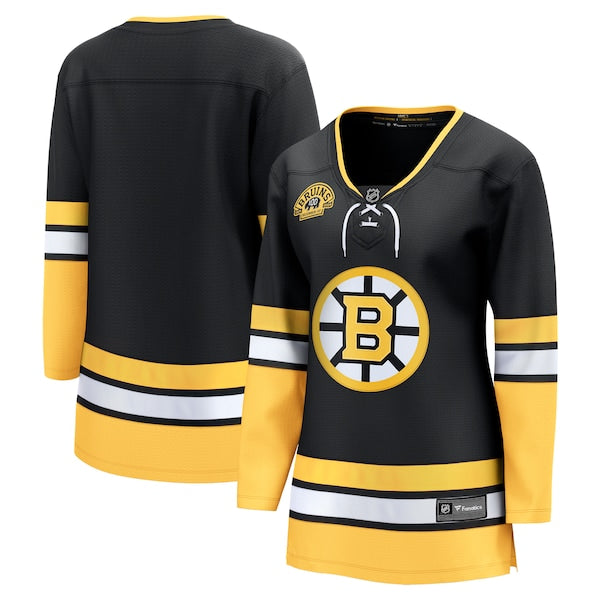 Boston Bruins Women's 100th Anniversary Premier Breakaway Jersey - Black