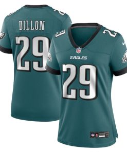 AJ Dillon Philadelphia Eagles Nike Women's Team Game Jersey - Midnight Green
