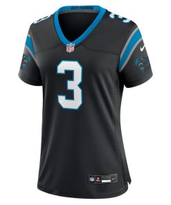 Alternative view of Raheem Blackshear Carolina Panthers Nike Women's Team Game Jersey - Black
