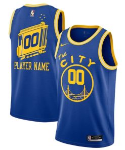 Golden State Warriors Nike 2020/21 Hardwood Classics Swingman Custom Jersey - Blue