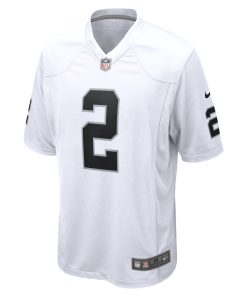 Alternative view of Ashton Jeanty Las Vegas Raiders Nike 2025 NFL Draft First Round Pick Game Jersey - White