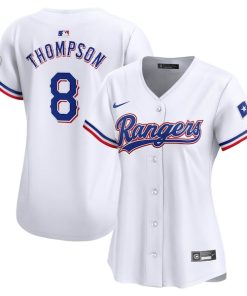 Bubba Thompson Texas Rangers Nike Women's  Home Limited Player Jersey - White