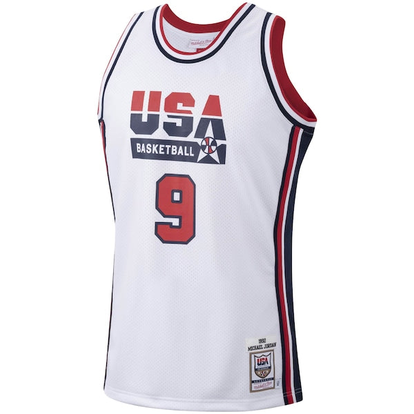 Men's USA Basketball Michael Jordan White 1992 Authentic Jersey - Image 2