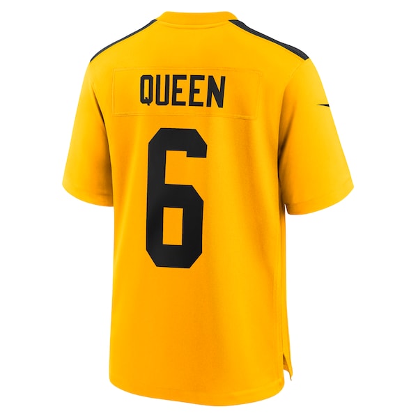 Patrick Queen Pittsburgh Steelers Nike Alternate 1933 Throwback Game Jersey - Gold/Black - Image 4