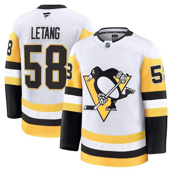 Kris Letang Pittsburgh Penguins Premium Jersey - White/Black