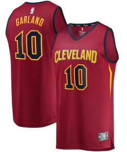 Darius Garland Cleveland Cavaliers  Youth Replica Fast Break Jersey Wine - Icon Edition