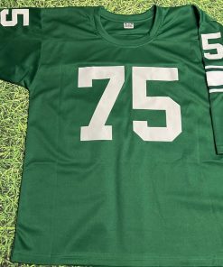 Alternative view of Joe Greene North Texas State University Throwback Jersey - Green