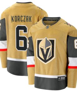 Kaedan Korczak Vegas Golden Knights  Home Breakaway Jersey - Gold