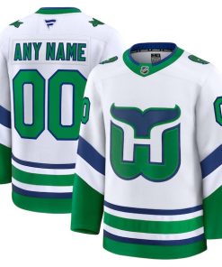 Carolina Hurricanes  Throwback Premium Custom Jersey - White