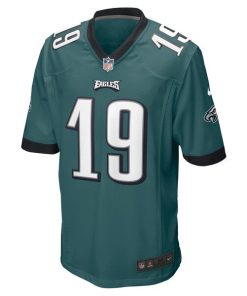 Alternative view of Tanner McKee Philadelphia Eagles Nike Team Game Jersey - Midnight Green