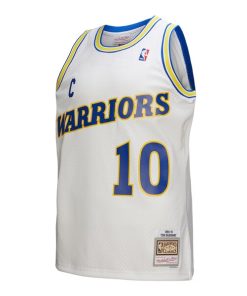 Alternative view of Tim Hardaway Golden State Warriors  Hardwood Classics 1990/91 Swingman Jersey - White