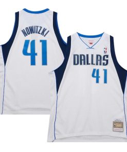 Dirk Nowitzki Dallas Mavericks 2010/11 Hardwood Classics Swingman Jersey - White