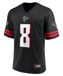 Alternative view of Men's Kyle Pitts Black Atlanta Falcons Replica Player Jersey