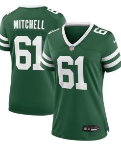 Alternative view of Max Mitchell New York Jets Nike Women's Team Game Jersey - Legacy Green