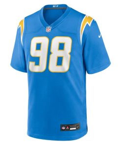 Alternative view of Odafe Oweh Los Angeles Chargers Nike Team Game Jersey -  Powder Blue